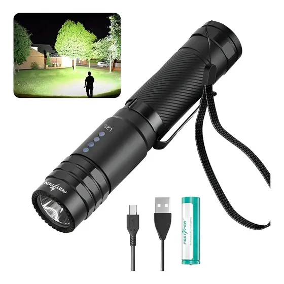 Lanterna tática LED recarregável de 2000 lm Peetpen L28