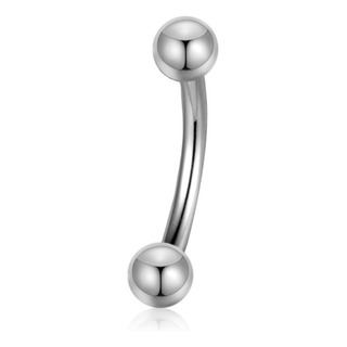Piercing Minibarbell Curvo Prata 925 Rosca Interna 1.2*8*3mm Piercing Minibarbell Curvo Prata 925 Rosca Interna 1.2*8*3mm