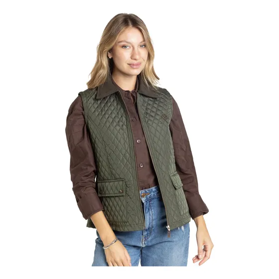 Chaleco Mujer Abrigo Campera Algodon Vestir Casual Briganti
