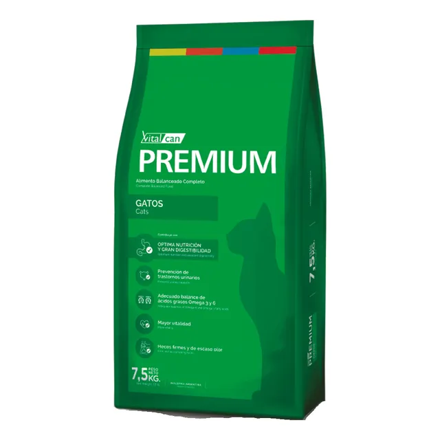 Vitalcan Premium alimento gato para gato adulto sabor mix en bolsa de 7.5 kg