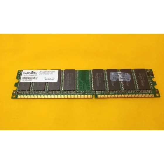(1) Memória De 512 Mb Ddr Pc-3200 Mhz # Impecável # Raridade