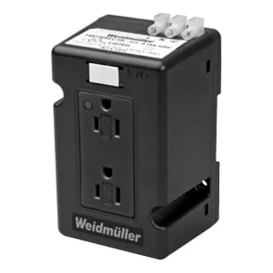 Tomacorriente Weidmüller Dp 6720005421 Doble 15a 120v