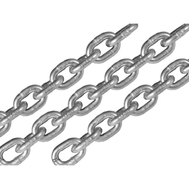 Cadena Galvanizada Calibrada 6 Mm Tramo X 1 Metro Din 766