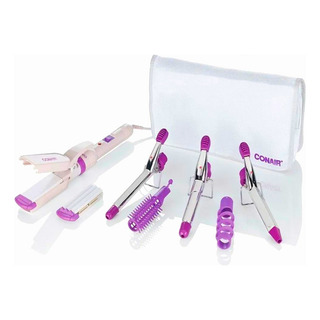 Kit Plancha, Rizadora, Wafflera Para Rizos 7 En 1 Conair Kit Plancha, Rizadora, Wafflera Para Rizos 7 En 1 Conair