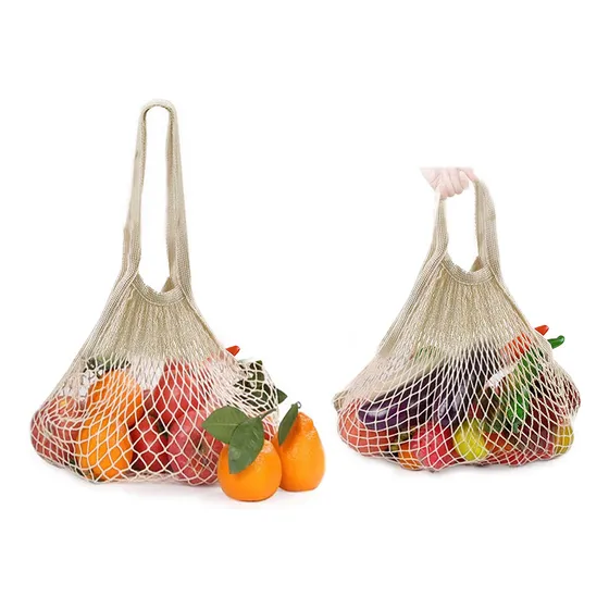 2 Bolsa Reutilizabl Para Producto Larga + Corta Malla 100%