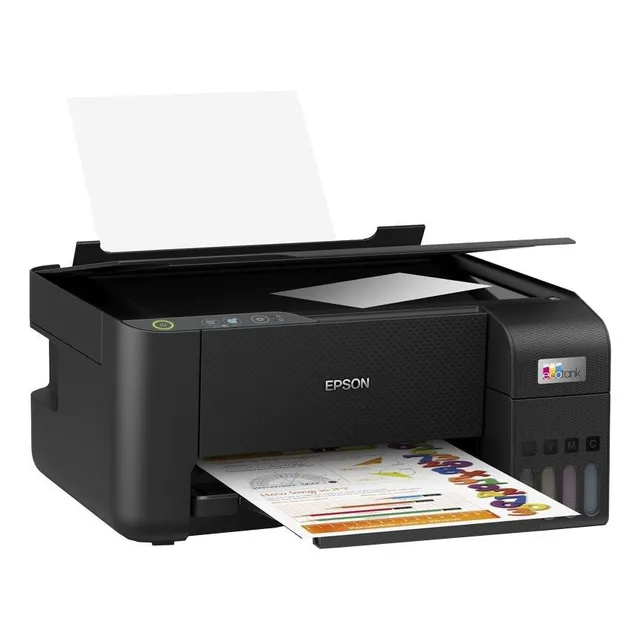 Impresora A Color Multifunción Epson Ecotank L3210 Negra 