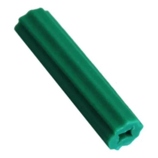Ramplug Plástico Verde 1/4 Pulgada Pack 100 Unid  