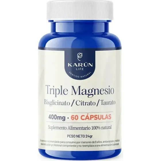 Karun Life Triple Magnesio Bisglicinato Citrato Taurato 400g N/a