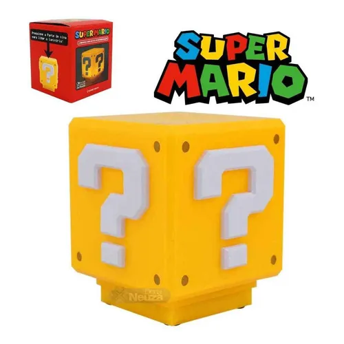 Luminaria Bloco Super Mario Geek