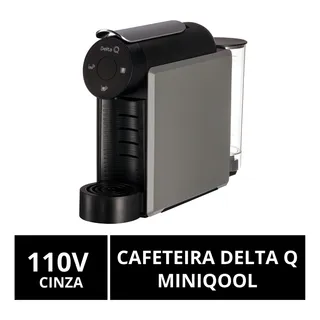Cafeteira CĂĄpsulas Delta Q, Miniqool, Cinza, Cafeteira CĂĄpsulas Delta Q, Miniqool, Cinza,