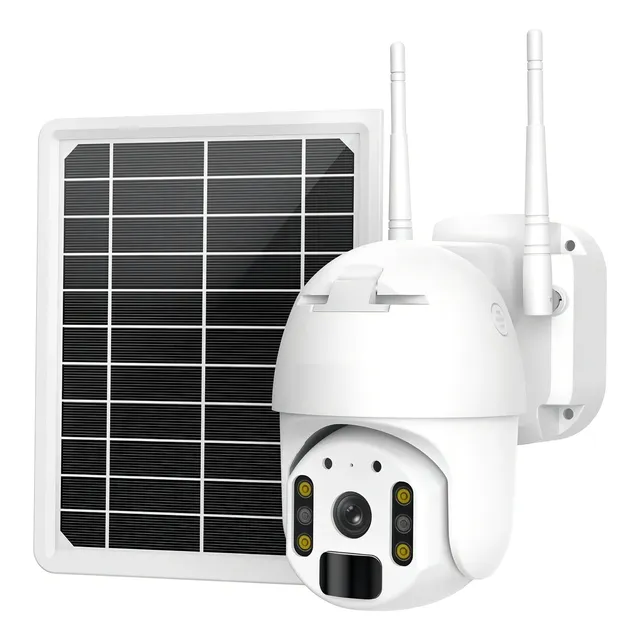 Camara Seguridad Domo Movimiento Wifi Con Panel Solar