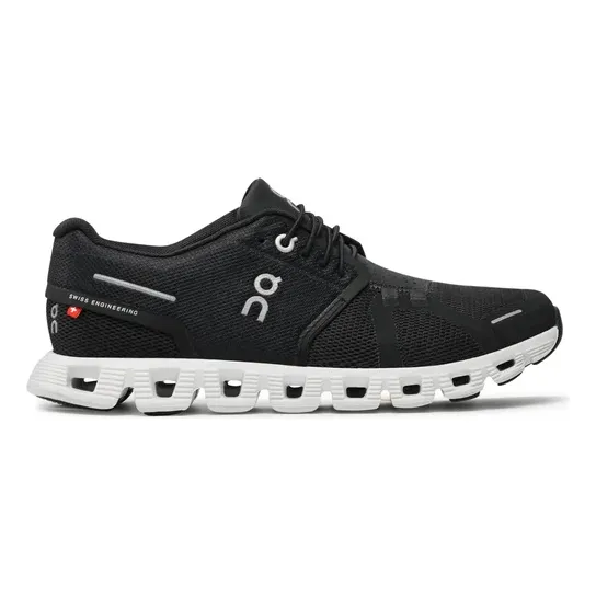 Zapatillas On Cloud 5 Running Mujer Black White Suiza Swiss Negro Lisa 39 Ar