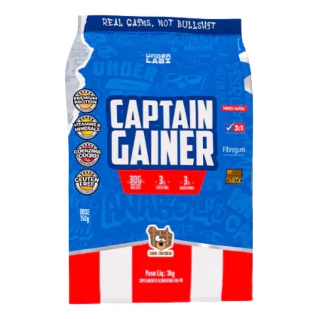 Captain Gainer Under Labz Suplemento Hipercalórico Creatina