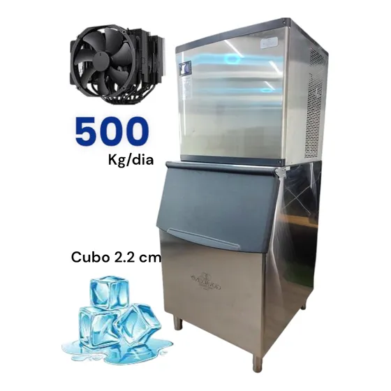 Máquina De Hielo 500 Kg Cubo 2.2 Mm Giovaccino Italia