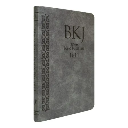Bíblia King James 1611 Ultrafina - Capa Luxo Cinza
