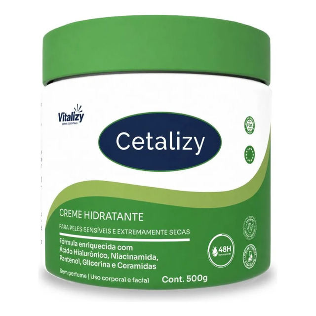 Creme Hidratante Corporal Facial Pele Seca Sensível Vitalizy