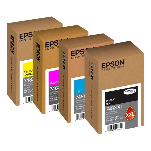 Kit De 4 Cartuchos Epson 748xxl Black, Cyan, Magenta, Yellow