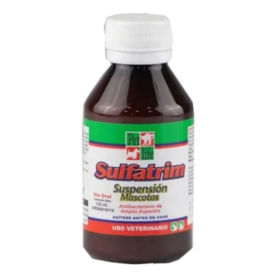 Pet Life Sulfatrim 120ml Antibacteriano Perros Y Gatos