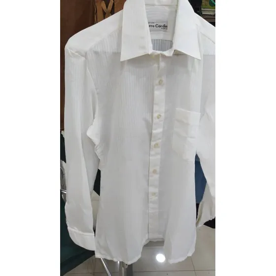 Camisa Talla M Blanca Manga Larga Caballeros