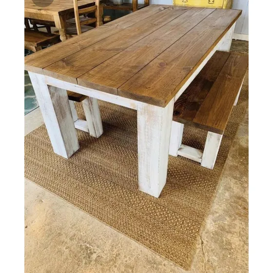 Mesa Barbacoa De Madera Maciza Sillones Jardín Exterior