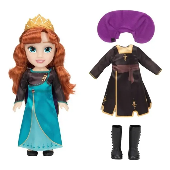 Anna Disney Princess Frozen, Muñeca Con Accesorios