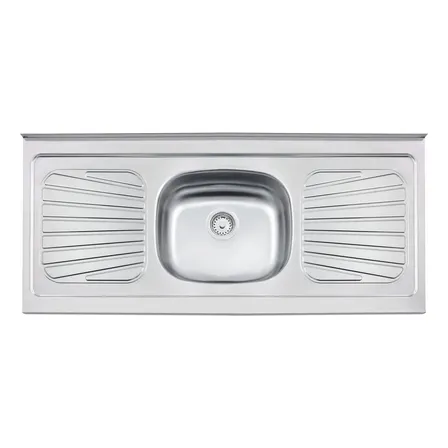 Pia De Cozinha Aço Inox 120 cm Com Válvula Tramontina Inox