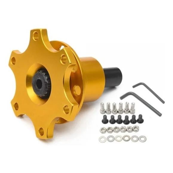 Extractor De Volante Rapido Dorado 6 Agujeros Addco 
