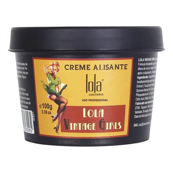 Creme Alisante Vintage Girls 100g Lola Cosmetics