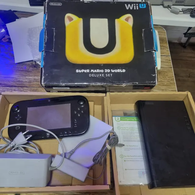 Consola Wii U Negra En Caja