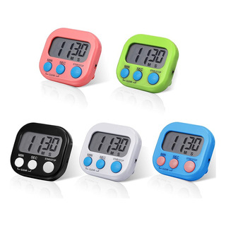 5 Pzs Temporizador Digital Para Cocina Con Soporte Magnético 5 Pzs Temporizador Digital Para Cocina Con Soporte Magnético