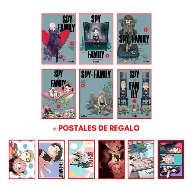 Combo Spyxfamily 6 A 11 - Postales De Regalo - Manga - Ivrea