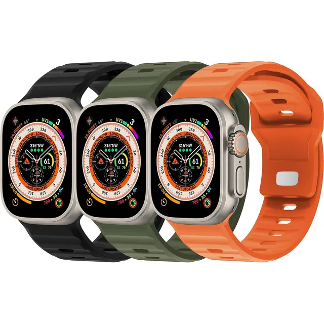 Correas Apple Watch Sport Band Silicone Strap 26 Mm Ancho