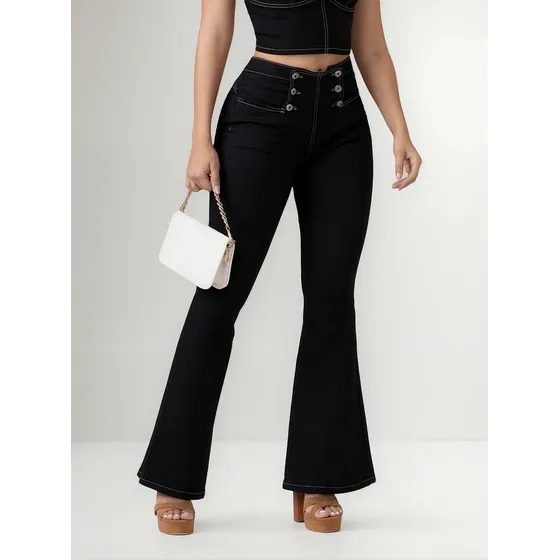 Jean Mujer Negro Mp 100321