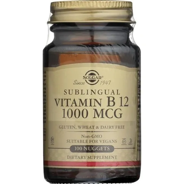 Vitamin B12 Sublingual  1000 Mcg  100 Pastillas De Solgar