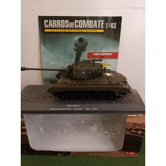 Carros De Combate 1/43 M26 Pershing Verde Musgo