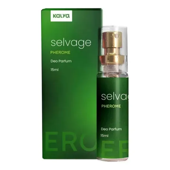 Perfume Afrodisíaco Feromonas Selvage Masculino 15ml Kalya