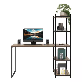 Sofa Sogude Escrivaninha Pant Com Prateleiras Laminado Em Ferro E Madeira 120cm Madeirado Com Preto Sofa Sogude Escrivaninha Pant Com Prateleiras Laminado Em Ferro E Madeira 120cm Madeirado Com Preto