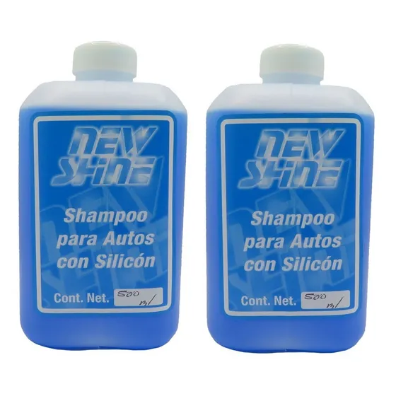 2 Shampoo Para Autos Con Silicon Excelente Brillo 500ml
