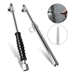 Kit Bico Inflador Pneu E Calibradorf Prof. Para Encher Pneu