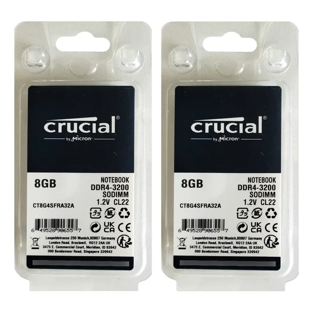 Memoria Ram Laptop Crucial 16gb Kit (2 X 8gb) Ddr4 3200mhz