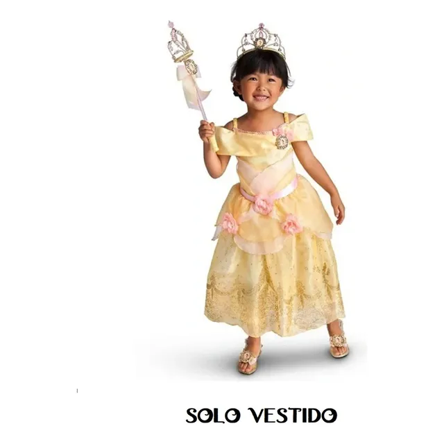 Disfraz Bella Y La Bestia Vestido - Autentico De Disney