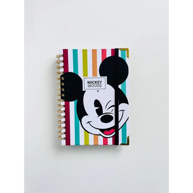 Agenda Planificador Semanal Mickey Mouse Con Aro Metalico