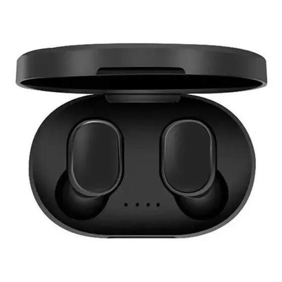 Audifonos Inalambricos Bluetooth Con Banco De Carga Negro Negro