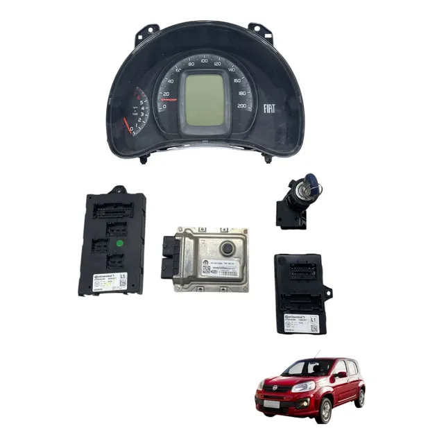Kit Modulo Code Fiat Uno Drive 2018 1.0 3cc Completo Usado