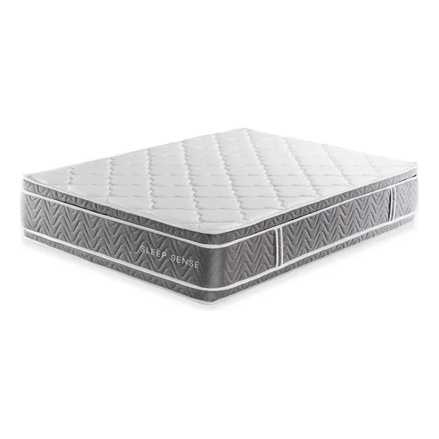 Colchón Queen Sleep Sense Firmeza Media Resortado Ortopédico