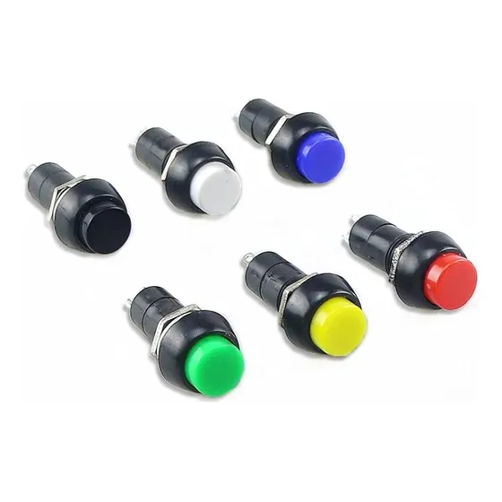 10 Piezas Push Button O Botón Circular De Enclave 10mm Diame
