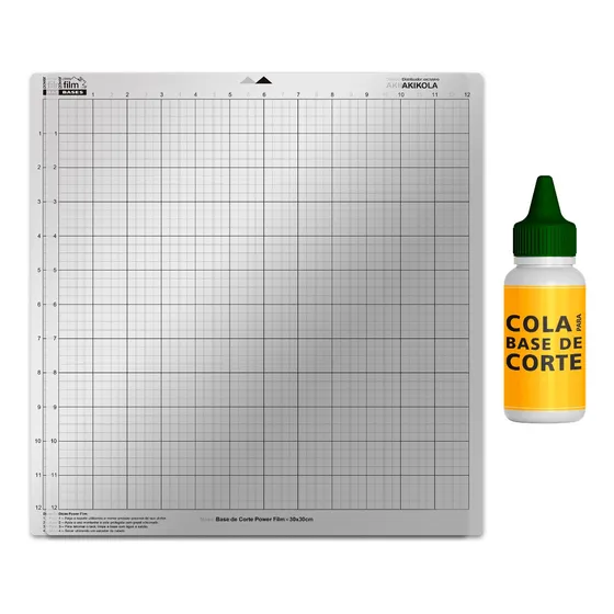 2 Esteiras Adesivas 30x30 Cameo + 1 Refil De Cola 50g Cor Transparente