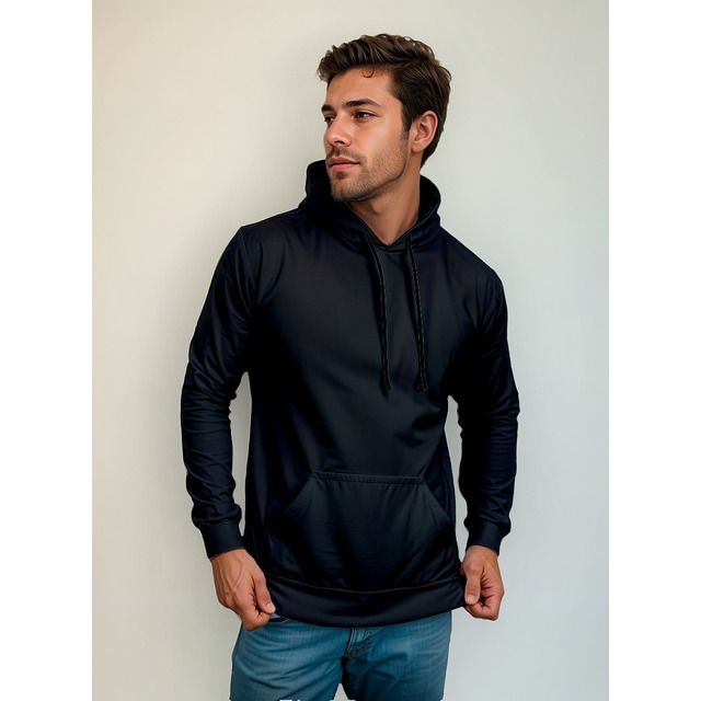 Moletom Canguru Com Capuz Masculino Flanelado Liso Moletom Canguru Com Capuz Masculino Flanelado Liso