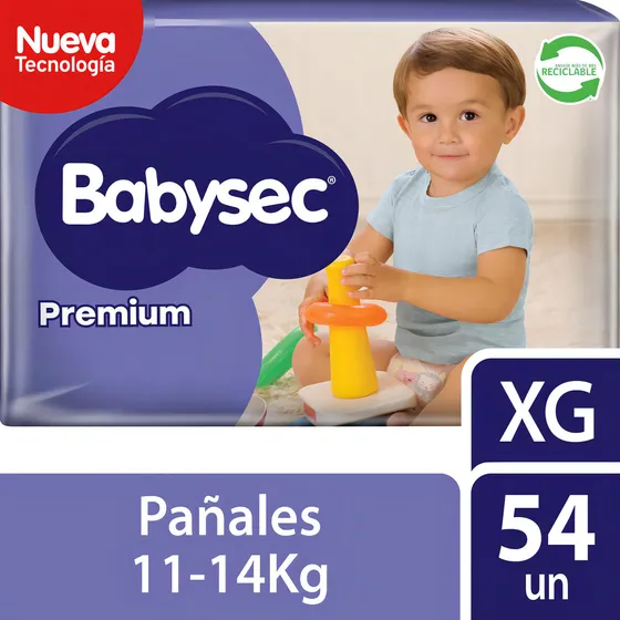 Pañales De Bebé Babysec Premium Cuidado Total 54un Xg