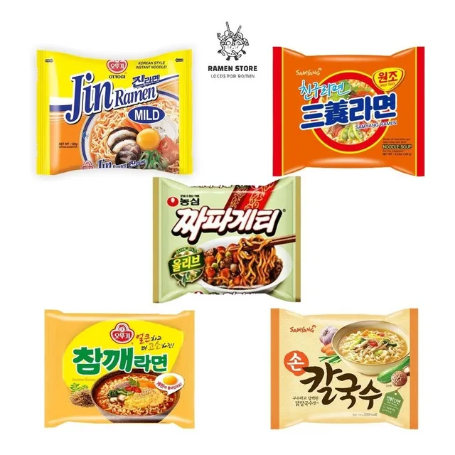 Pack 05 Ramen,  Ramenstore.net. Corea Del Sur.